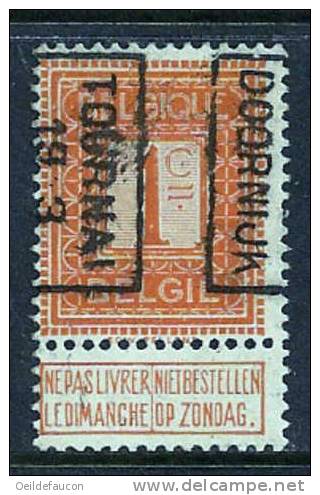 TOURNAI-DOORNIJK 1913 1 C - Rolstempels 1910-19