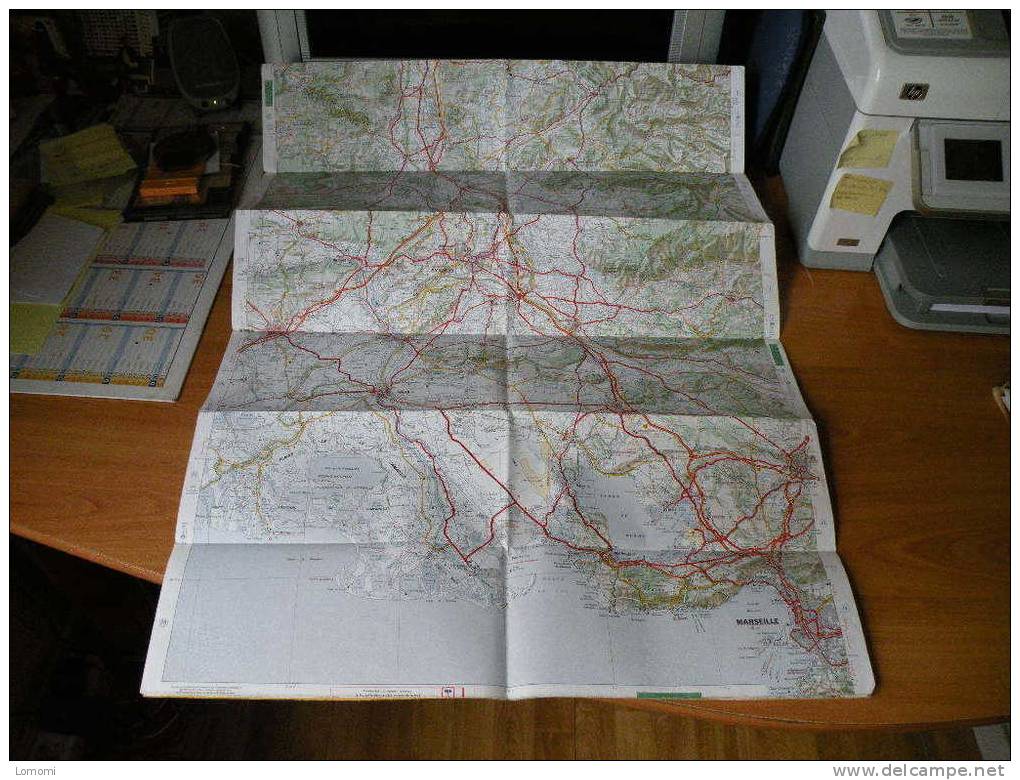 Carte Routière Michelin N° 93 -  Lyon - Marseille - 1979  Trés Bon état - Autres & Non Classés