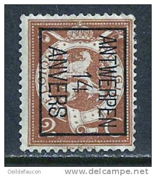 PO 49 Sans Bandelette Dominicale - Typografisch 1912-14 (Cijfer-leeuw)