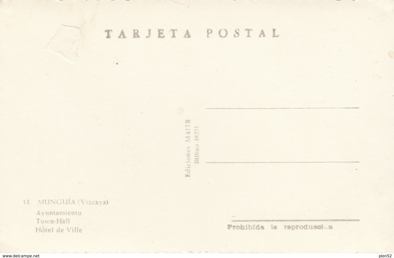 1947-MUNGUIA(VIZCAYA)-AYUNTAMIENTO-FP - Vizcaya (Bilbao)