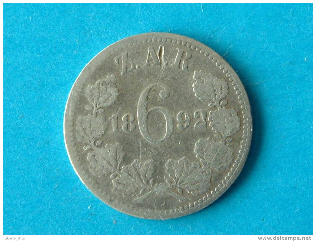 1892 - SIX PENCE / KM 4 ( For Grade, Please See Photo ) ! - Afrique Du Sud