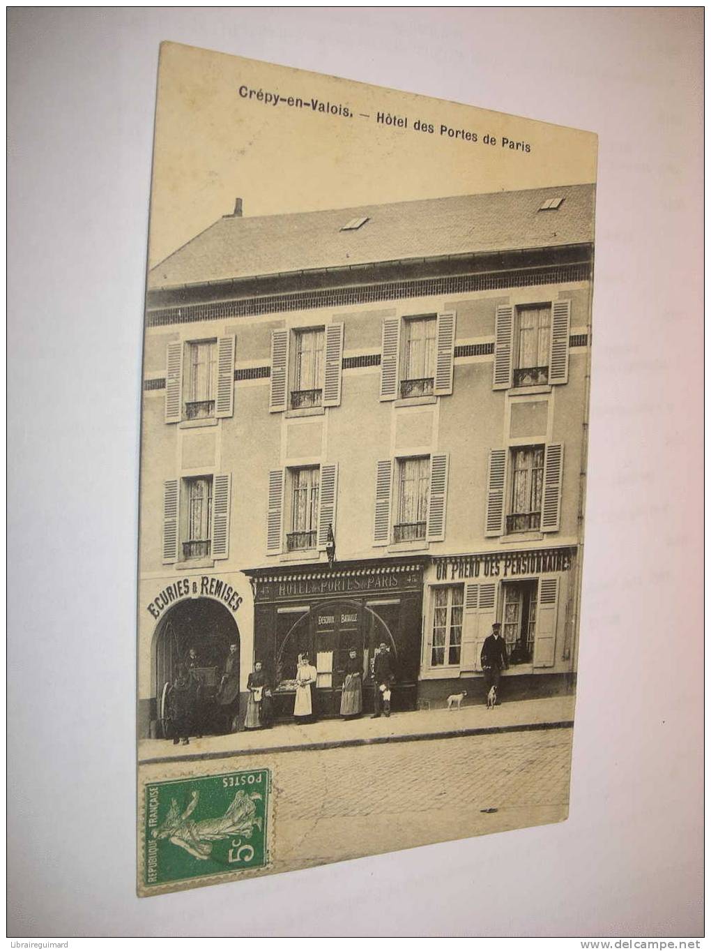 1bzu - CPA - CREPY-EN-VALOIS - Hôtel Des Portes De Paris - [ 60 ] OISE - Crepy En Valois