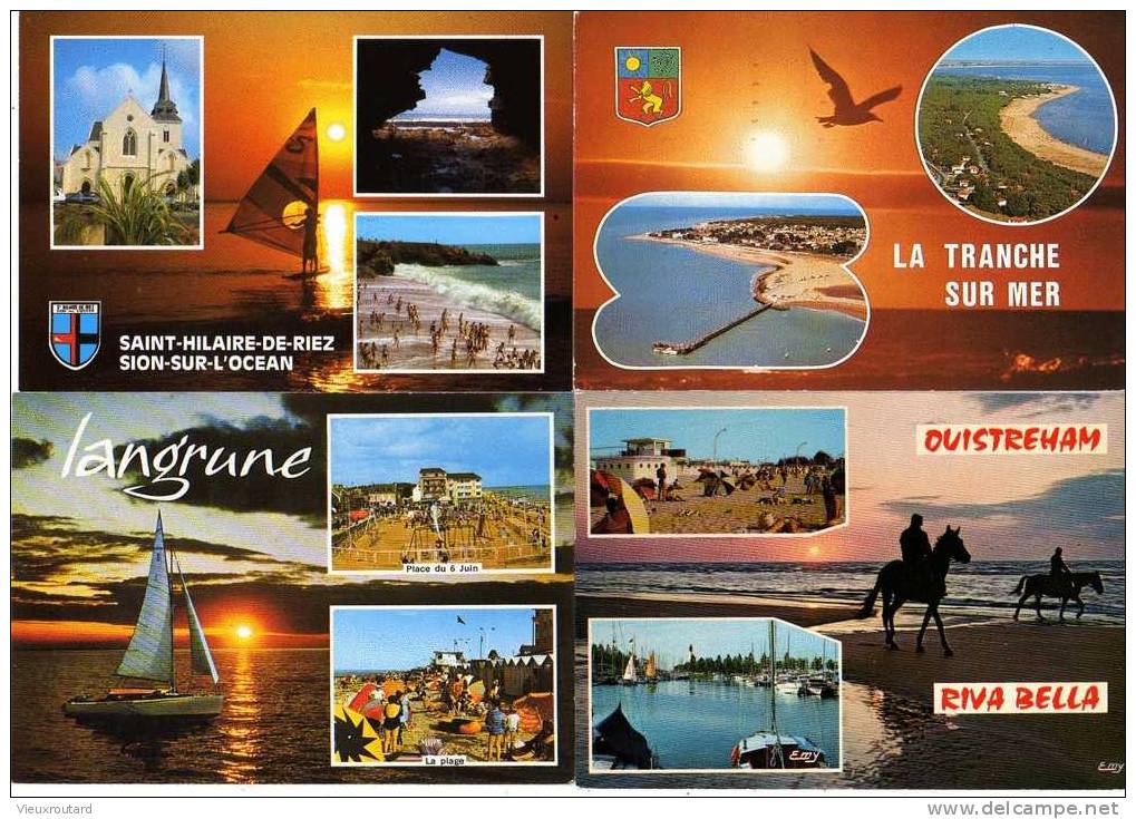 CPSM - LOT DE PLUS DE 100 CARTES DIFFERENTES DE COUCHER DE SOLEIL ECRITE OU NON - 100 - 499 Postcards
