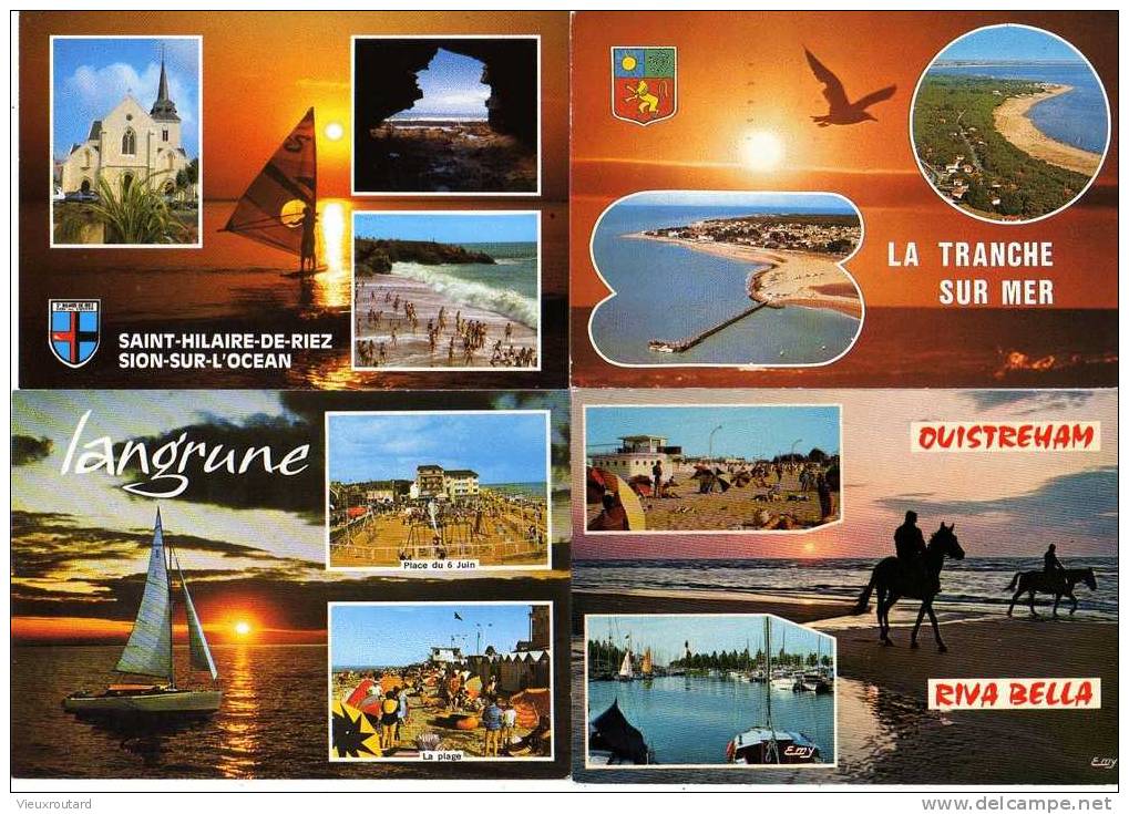 CPSM - LOT DE PLUS DE 100 CARTES DIFFERENTES DE COUCHER DE SOLEIL ECRITE OU NON - 100 - 499 Cartes