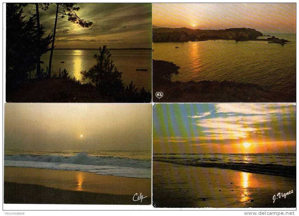 CPSM - LOT DE PLUS DE 100 CARTES DIFFERENTES DE COUCHER DE SOLEIL ECRITE OU NON