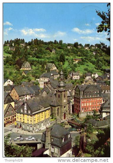 MONSCHAU (EIFEL) - Blick Auf Rotes Haus Und Ev. Kirche - Monschau