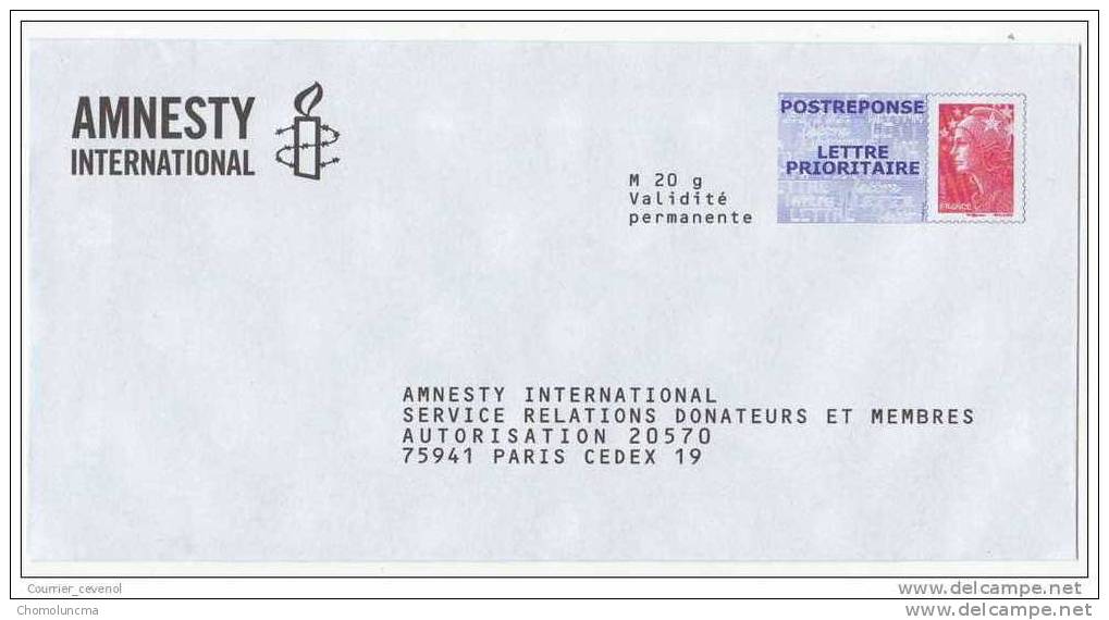 PAP Réponse Type Beaujard  AMNESTY INTERNATIONAL  Droits De L'homme Torture Peine De Mort - Listos Para Enviar: Respuesta /Beaujard