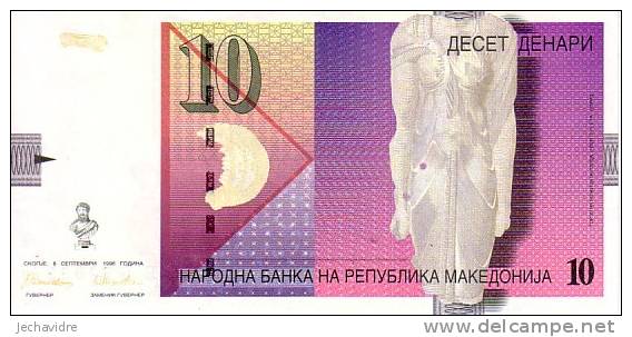 MACEDOINE   10 Denari   Daté Du 08-09-1996   Pick 14a    ***** BILLET  NEUF ***** - Macedonia Del Norte