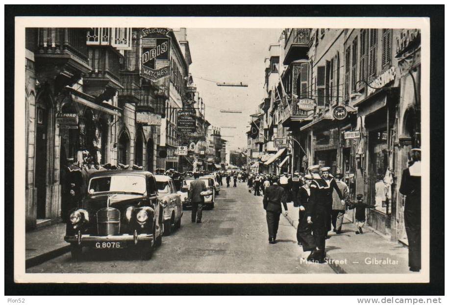 1951-GIBRALTAR-MAIN STREET-ANIMATISSIMA-FP - Gibraltar