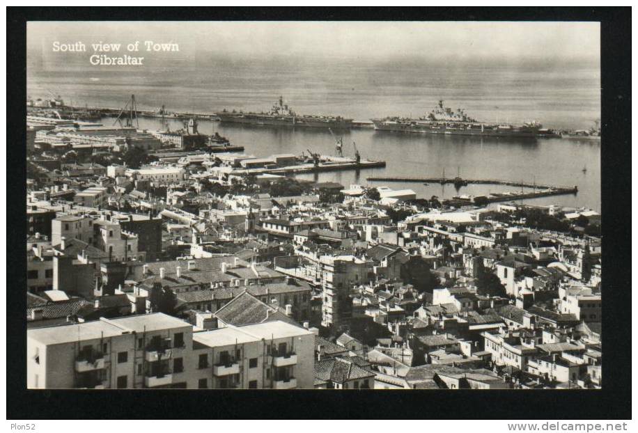 1953-GIBRALTAR-SOUTH VIEW OF TOWN-FP - Gibraltar