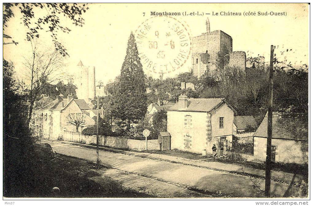 MONTBAZON - Le Chateau Et La RN 10 - Montbazon