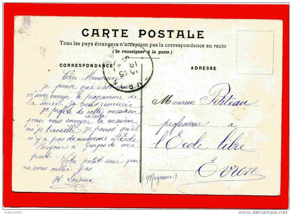 ERNEE 1907 MANUFACTURE DE CHAUSSURES BIRCKHANN ET LEROY CARTE PUBLICITAIRE EN TRES BON ETAT - Ernee