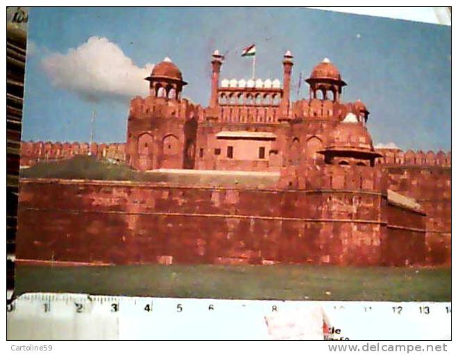 INDIA DELHI RED FORT FRTE ROSSO VB1977 AIR MAI L Rossa  CD7067 - India