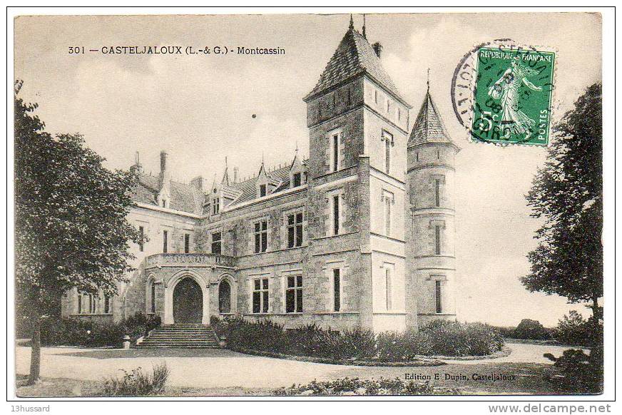 Carte Postale Ancienne Casteljaloux - Montcassin - Château - Casteljaloux