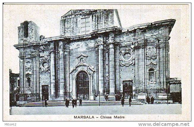 63-Marsala-Trapani-Sicilia-Chiesa Madre-Religione-Animata-P.F.-v.1934 X Sciacca-Agrigento. - Marsala