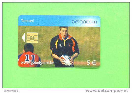 BELGIUM - Chip Phonecard/Sport/Rugby - Met Chip