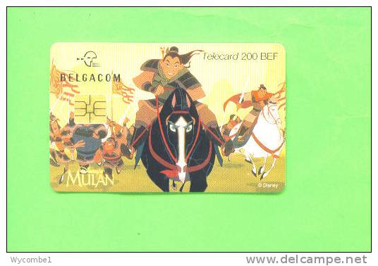 BELGIUM - Chip Phonecard/Disney/Mulan 2 - Met Chip