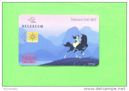 BELGIUM - Chip Phonecard/Disney/Mulan 5 - Met Chip