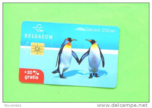 BELGIUM - Chip Phonecard/Birds/Penguins - Met Chip