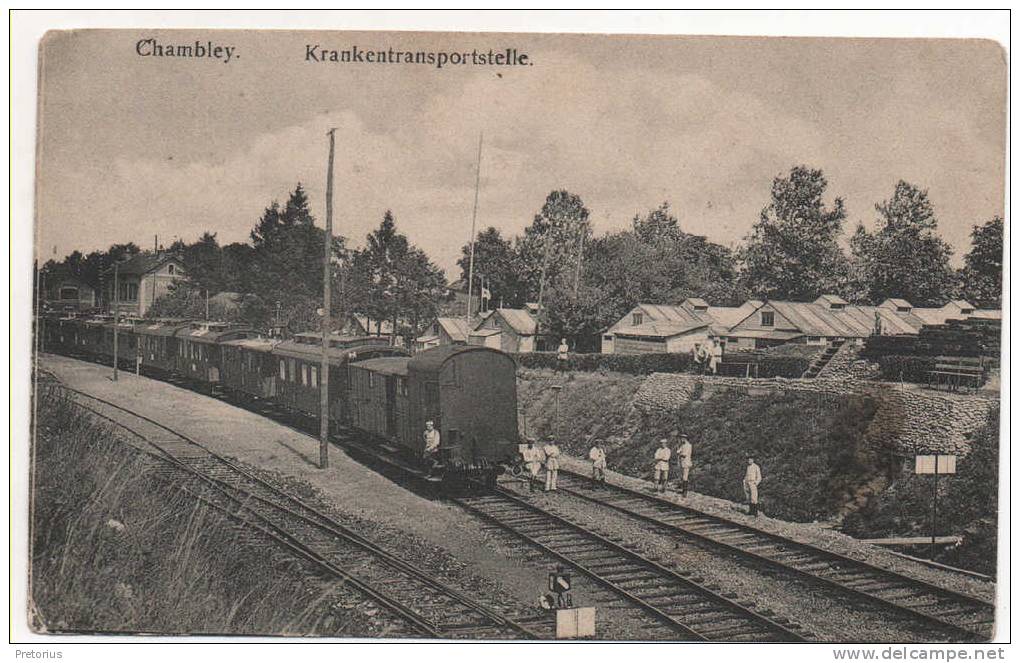 *** DEPT 54 / CHAMBLEY BUSSIERES - TRAIN - GARE - WWI - ANIMEE *** - Chambley Bussieres