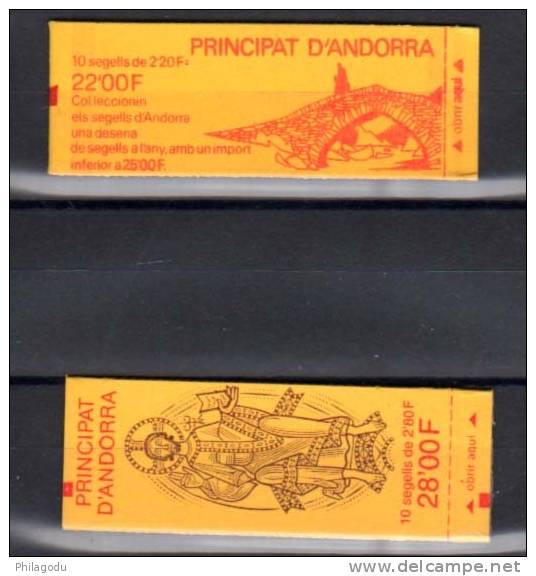 Andorre 1988-93, Blason D’Andorre, CARNETS    2-5 Neuf Sans Charnière, Cote 44 €  à Net 33% Sous Le Prix De La Poste - Carnets