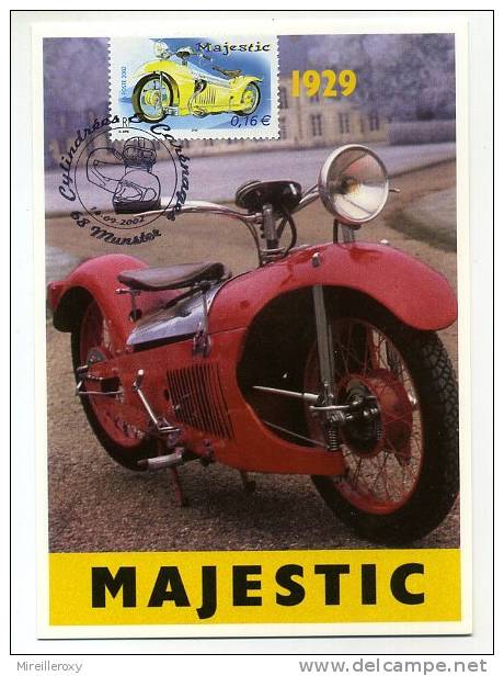 MOTO /MAJESTIC / CARTE MAXIMUM  / FRANCE - Motorräder