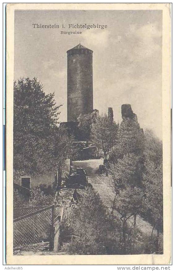 Thierstein (Fichtelgebirge) Burgruine V. Joh. Simon Gollner In Thierstei, - Wunsiedel