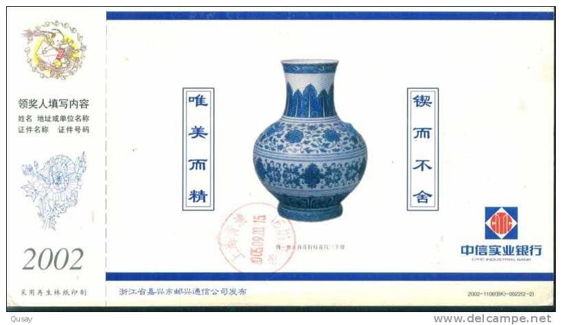 Vast Porcelain Ceramics    ,  Prepaid Card, Postal Stationery - Porcelaine