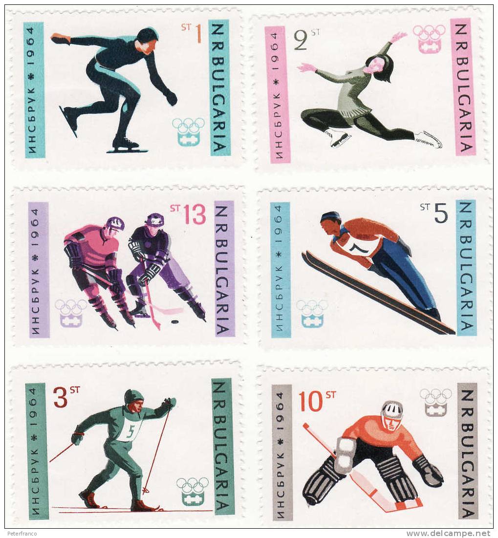 1964 Bulgaria - Olimpiadi Di Innsbruck - Winter 1964: Innsbruck