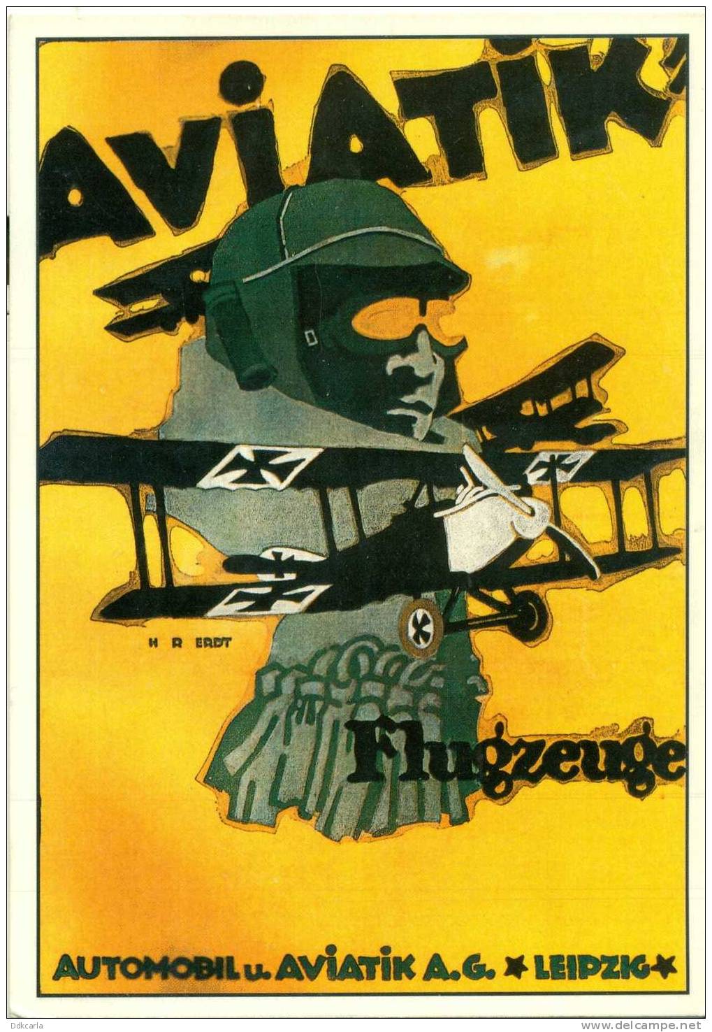 Reklame Kaart - Automobil U. Aviatik A.G. - Leipzig - 1939-1945: 2nd War