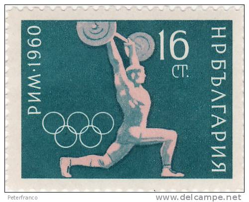 1960 Bulgaria - Olimpiadi Di Roma - Weightlifting