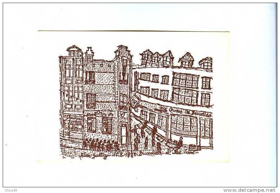 008680 - Millénaire De Bruxelles 1979 - Ilot Sacré,  Rue Des Bouchers Et Pte. Rue Des Bouchers   Format  15 X 10,5 Cm. - Fêtes, événements