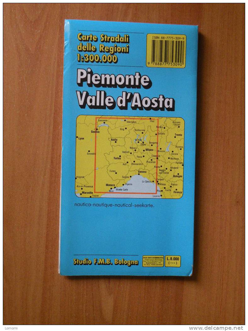 Carte Routière Stradali Delle Régioni - Piemonte Vallé D'Aosta - 1986 Trés Bon état - Autres & Non Classés