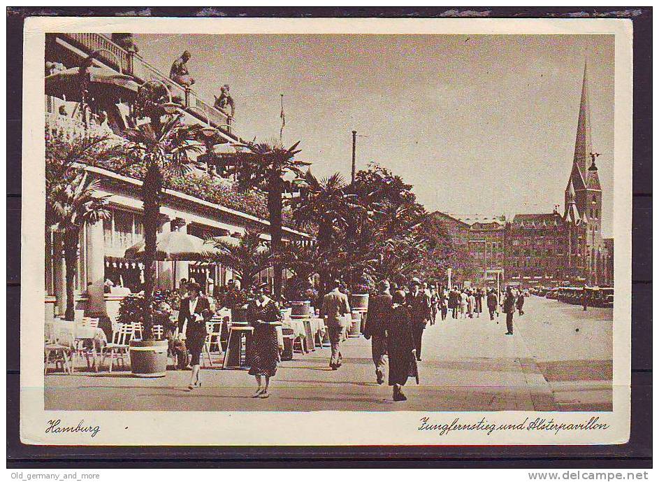 Hamburg Jungfernstieg Und Alsterpavillion - Mitte