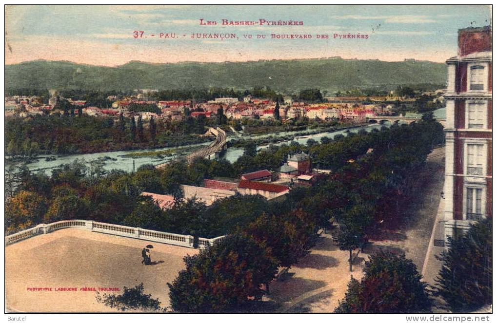 JURANCON - Vu Depuis Pau (Boulevard Des Pyrénées) - Jurancon