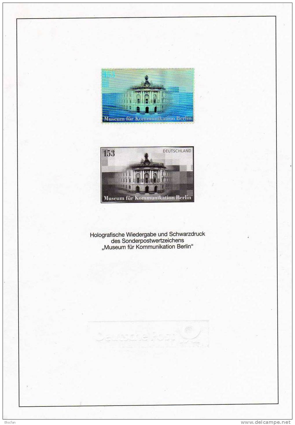 Kommunikation Mit Hologramm EURO-Jahrbuch 2002 Deutschland 2276 SD-Block 25 ** 80€ Museum M/s Black Print Sheet Germany - Informatique