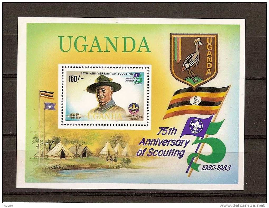Ouganda Uganda Yvertn° Bloc 35 *** MNH Cote 45 FF Scoutisme - Ouganda (1962-...)