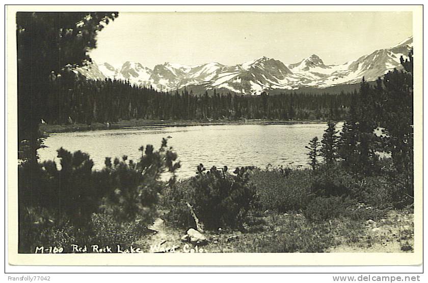 Rppc WARD COLORADO Red Rock Lake MOUNTAINS 1948 - Otros & Sin Clasificación