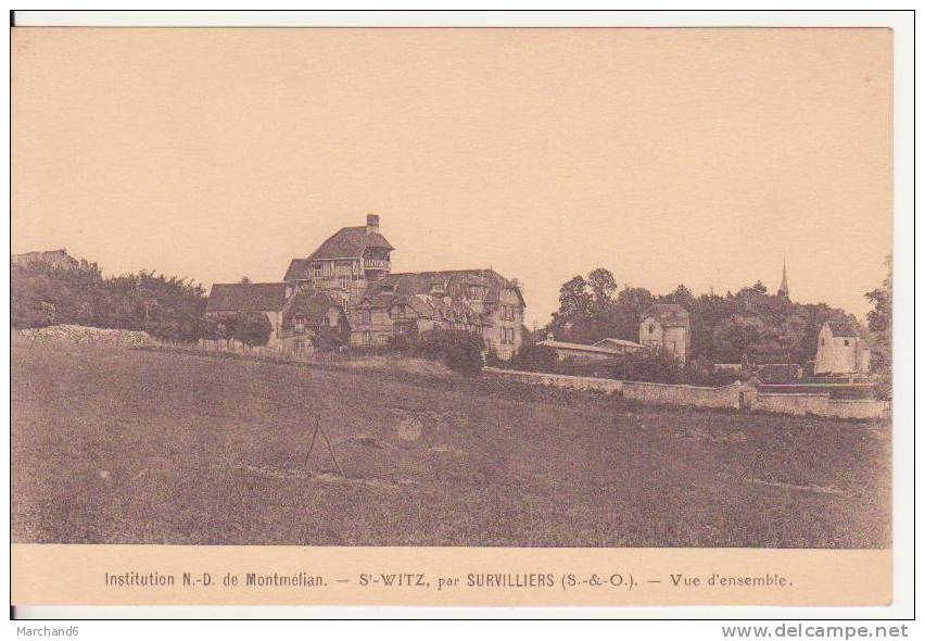 VAL D OISE.SAINT WITZ.PAR SURVILLIERS VUE D ENSEMBLE INSTITUTION ND DE MONTMELIAN - Saint-Witz