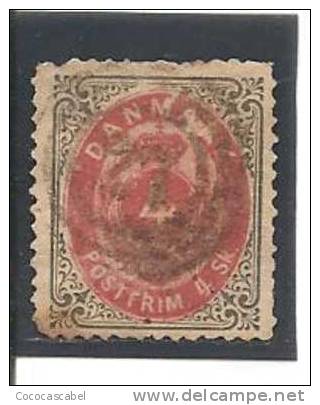 Dinamarca-Denmark Yvert Nº 18 (usado) (o). - Used Stamps