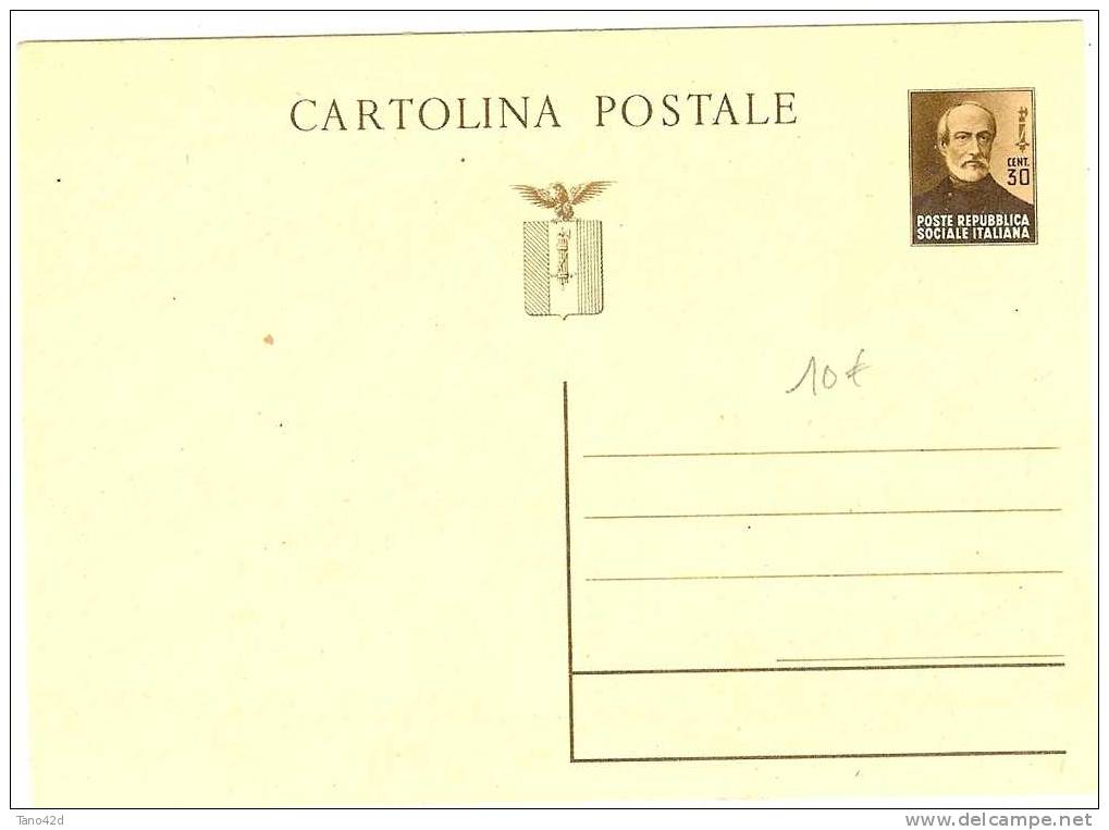 REF LBL3 - ITALIE EP CP MAZZINI NEUVE - Stamped Stationery