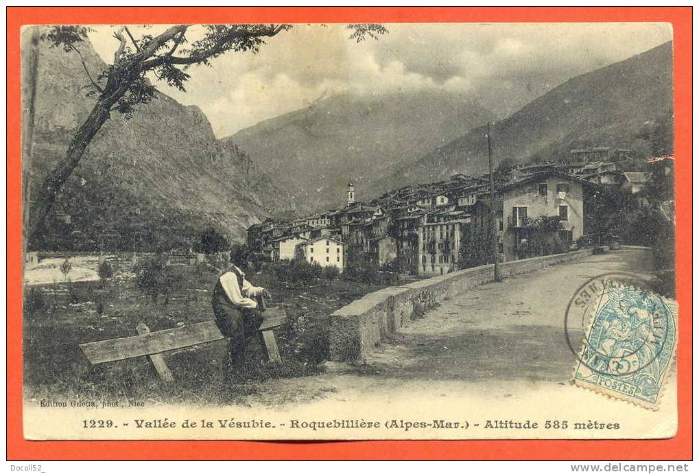 Dpt 06 Vallée De La Vésubie - Roquebillière Altitude 585 M - Roquebilliere