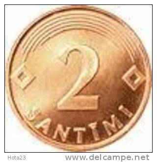 LATVIA  - 2009 LATVIAN 2 SANTIMI - COIN 2009 Y - UNC - Latvia