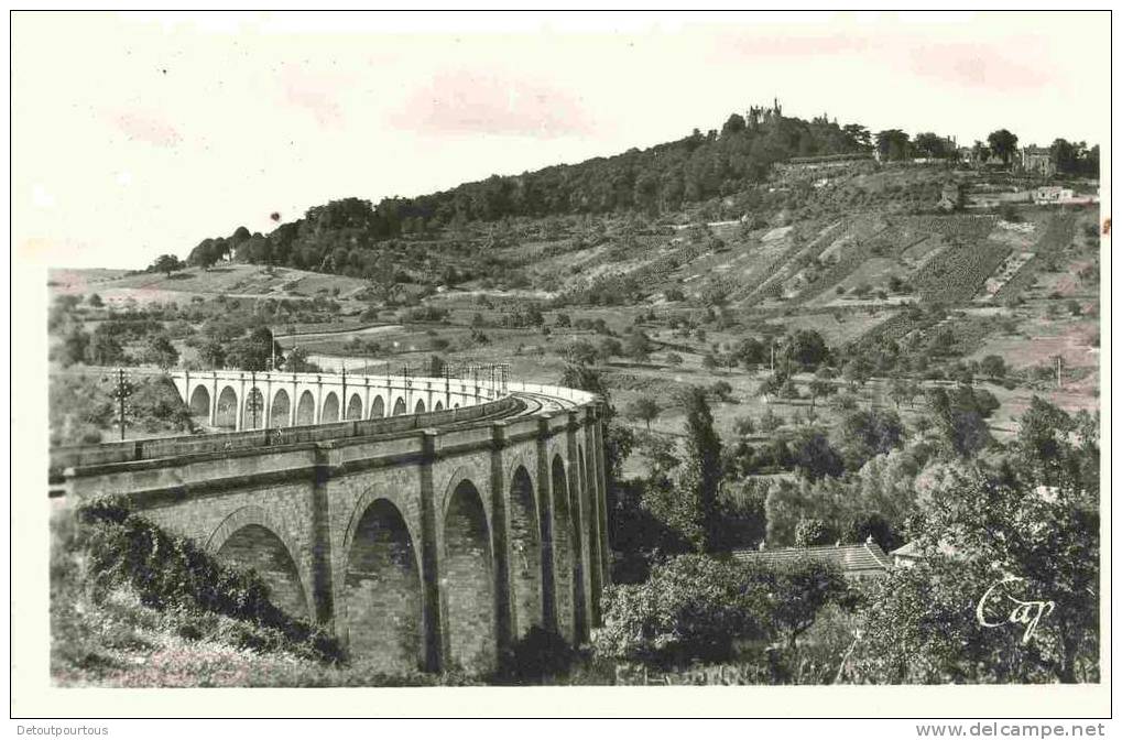 SANCERRE Cher 18 : Vue Générale De St Saint Satur Et Son Viaduc 1944 - Sancerre