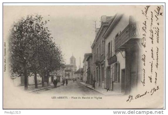 Les Abrets - Place Du Marche Et Eglise - Les Abrets