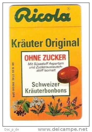 Germany - S 59/92 - Ricola Kräuter Bonbon - Backside Calendar - Chip Card - S-Series: Schalterserie Mit Fremdfirmenreklame