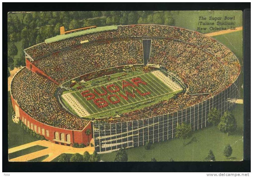 POSTCARD SUGAR BOWL NEW ORLEANS STADIUM CARTE POSTALE TARJETA POSTAL - New Orleans