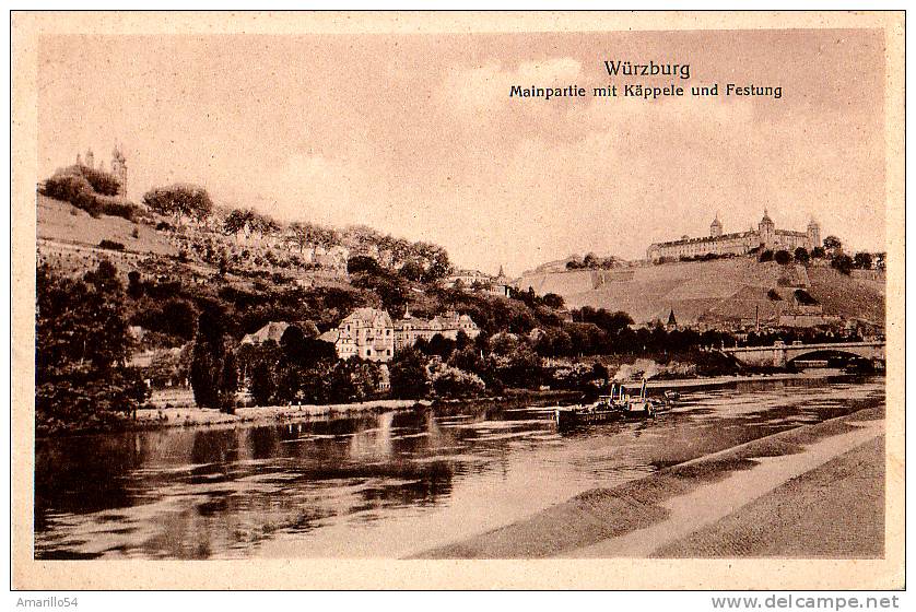 RAR Schöne AK Würzburg - Mainpartie Um 1920 - Würzburg