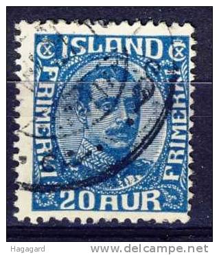 #Iceland 1920. King Christian. Michel 91. Cancelled(o) - Gebruikt