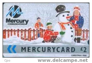 # UK_OTHERS MERCURY-MS5 Christmas 88 2 Gpt 10.88 Tres Bon Etat - [ 4] Mercury Communications & Paytelco